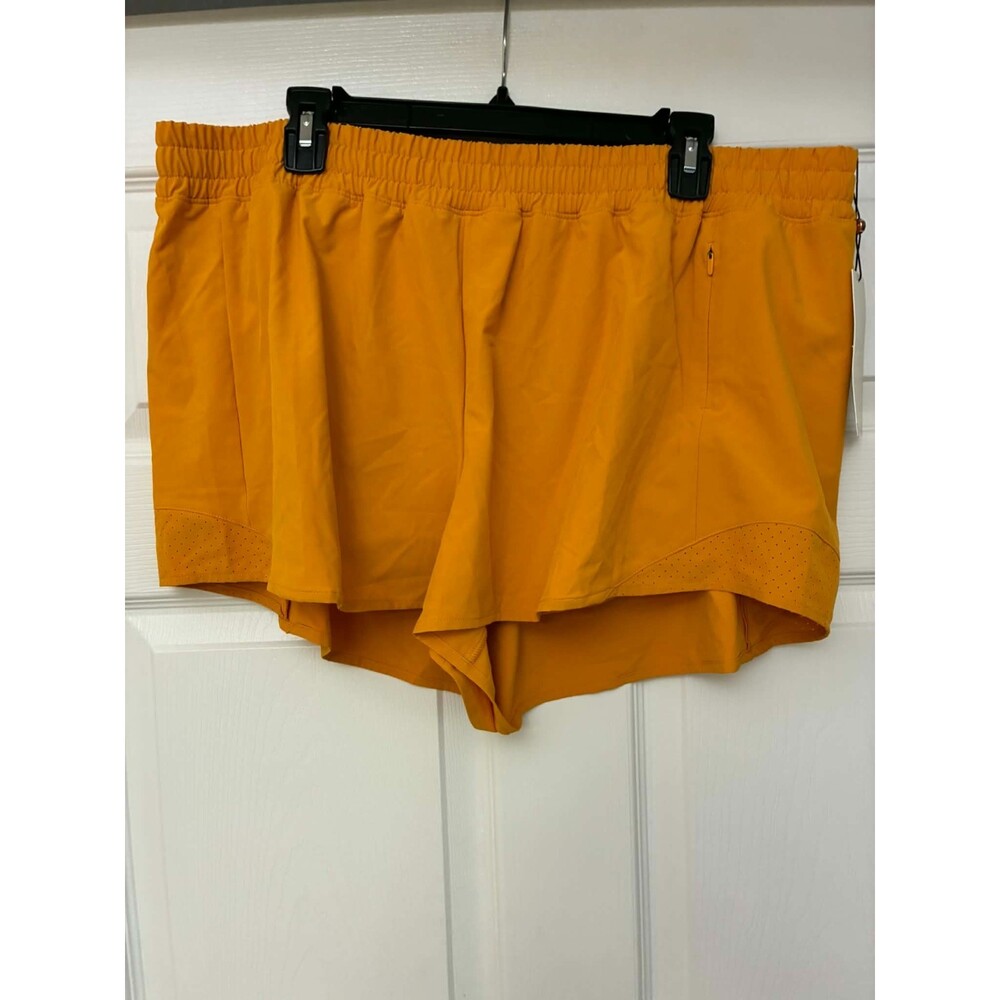 Calia‎ Womens Run Collection Infinity Shorts XXL Yellow Running Athletic NWT